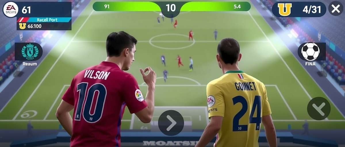 FIFA Mobile Tournament gameplay FIFA Mobile Tournament gameplay showing players competing